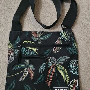 Dakine Black Tropical Print Crossbody Bag